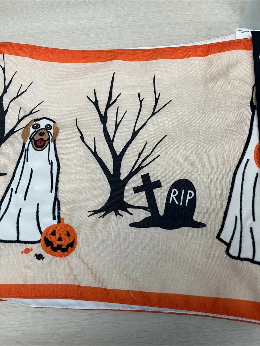 Halloween LED Light Up Ghost & Jack-o'-Lantern Table Runner